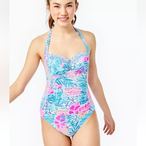 Lilly Pulitzer Other - LILLY PULITZER Kolka One Piece Sea Glass Aqua L76056 Women's Swimsuit 2